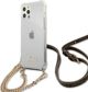 Guess Guess GUHCP12LKC4GSGO iPhone 12 Pro Max 6,7" Διάφανη σκληρή θήκη 4G Χρυσή Αλυσίδα