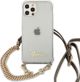 Guess Guess GUHCP12LKC4GSGO iPhone 12 Pro Max 6,7" Διάφανη σκληρή θήκη 4G Χρυσή Αλυσίδα