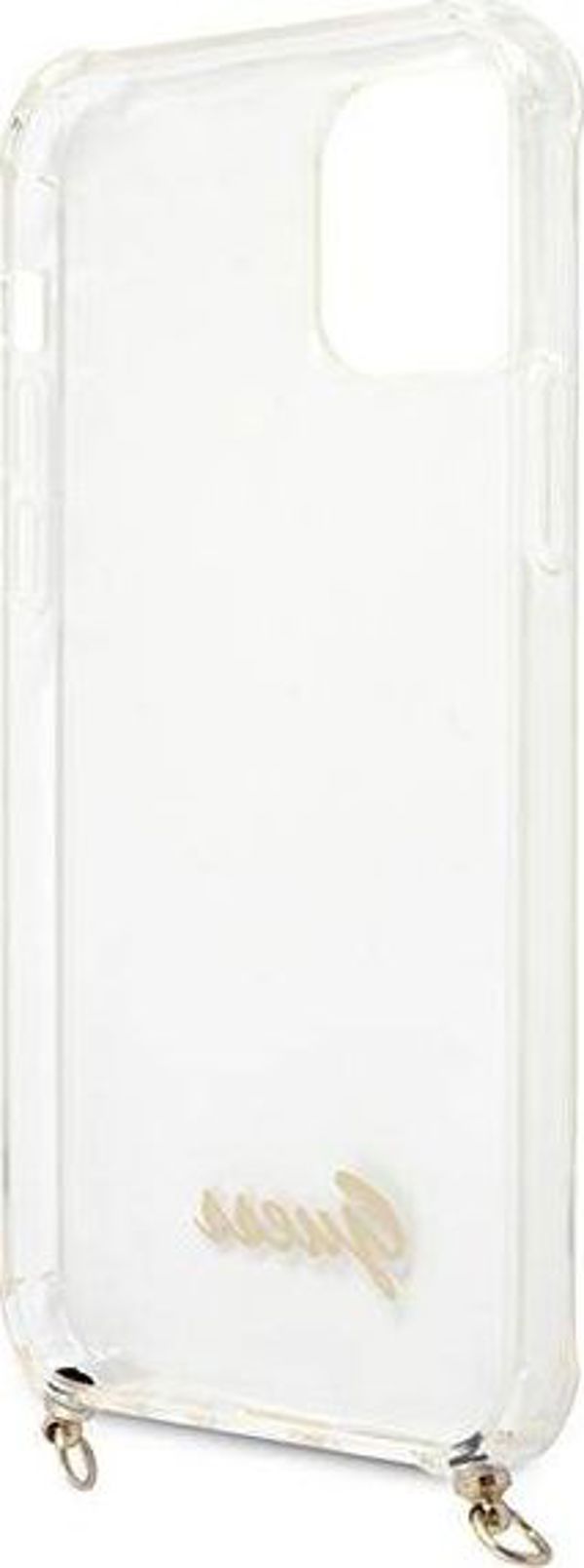 Guess Guess GUHCP12LKC4GSGO iPhone 12 Pro Max 6,7" Διάφανη σκληρή θήκη 4G Χρυσή Αλυσίδα