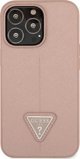 Θήκη Guess για iPhone 14 Pro 6,1" ροζ σκληρή θήκη SaffianoTriangle Logo