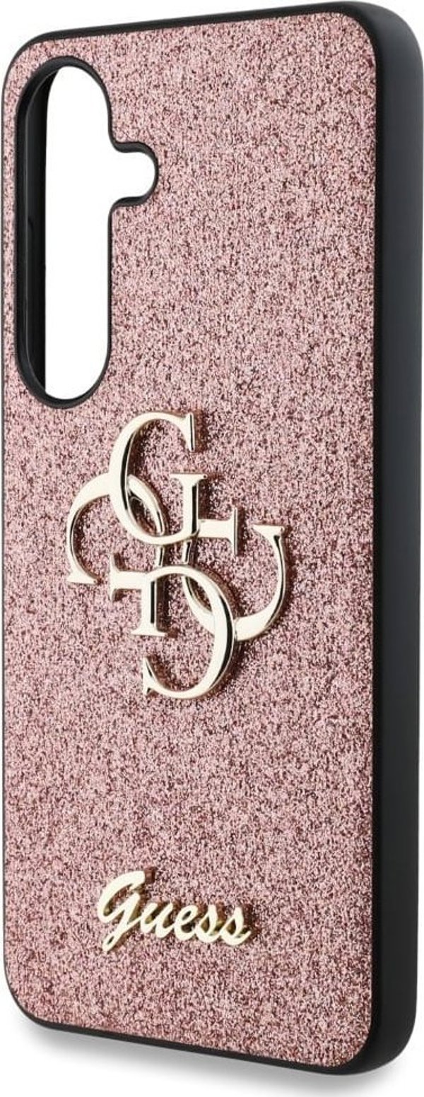 GUESS θήκη για SAMSUNG S25 GUHCS25SHG4SGP (Fixed Glitter Big 4G) ροζ