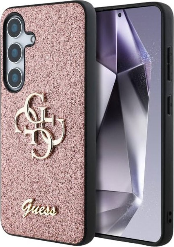 GUESS θήκη για SAMSUNG S25 GUHCS25SHG4SGP (Fixed Glitter Big 4G) ροζ