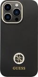 Guess Guess GUHCP13LM4DGPK iPhone 13 Pro / 13 6.1" μαύρη σκληρή θήκη σιλικόνης με λογότυπο Strass 4G