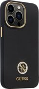 Guess Guess GUHCP13LM4DGPK iPhone 13 Pro / 13 6.1" μαύρη σκληρή θήκη σιλικόνης με λογότυπο Strass 4G