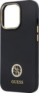 Guess Guess GUHCP13LM4DGPK iPhone 13 Pro / 13 6.1" μαύρη σκληρή θήκη σιλικόνης με λογότυπο Strass 4G