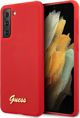 Guess Guess GUHCS21MLSLMGRE S21+ G996 κόκκινη/red σκληρή θήκη σιλικόνης Script Metal Logo