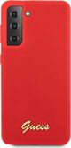 Guess Guess GUHCS21MLSLMGRE S21+ G996 κόκκινη/red σκληρή θήκη σιλικόνης Script Metal Logo