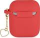 Guess Θήκη προστασίας Silicone Charm Heart Collection για AirPods κόκκινο