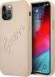 Case IPHONE 12 PRO MAX Guess Hardcase Saffiano Vintage Script (GUHCP12LRSAVSLG) gold