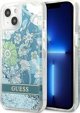 Guess Θήκη Guess GUHCP13MLFLSN Apple iPhone 13 πράσινο σκληρή θήκη Flower Liquid Glitter