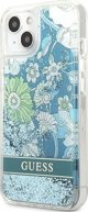 Guess Θήκη Guess GUHCP13MLFLSN Apple iPhone 13 πράσινο σκληρή θήκη Flower Liquid Glitter