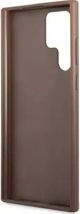 Guess case for Samsung Galaxy S23 Ultra GUHCS23LG4GFBR brown hard case 4G Metal Gold Logo 3666339117009
