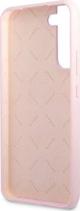 Guess case for Samsung Galaxy S22 Plus GUHCS22MLSLMGLA lavender hardcase Silicone Script Metal Logo 3666339042516