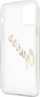 Guess Guess GUHCP12LKTRSVGO iPhone 12 Pro Max 6,7" Διάφανη σκληρή θήκη Vintage Script Χρυσό