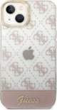 Guess Θήκη Guess GUHCP14MHG4MHP Apple iPhone 14 Plus ροζ σκληρή θήκη 4G Pattern Script