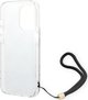 Guess case for iPhone 14 Pro 6,1" GUOHCP14LH4STW brown HC PC/TPU Print 4G Cord 3666339093853