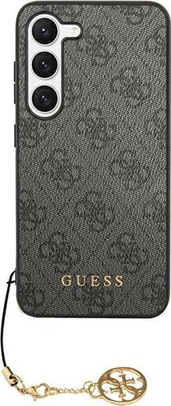 Θήκη Guess για Samsung Galaxy A55 GUHCSA55GF4GGR μαύρη HC PU 4G με charm 3666339259679