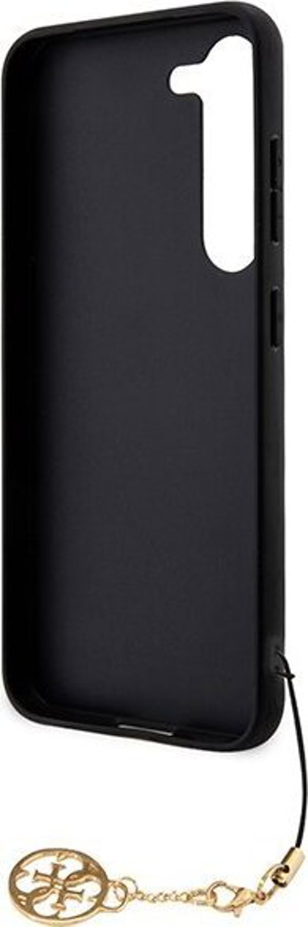Θήκη Guess για Samsung Galaxy A55 GUHCSA55GF4GGR μαύρη HC PU 4G με charm 3666339259679