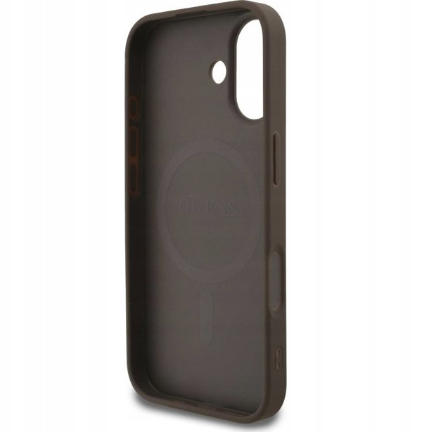 GUESS θήκη για IPHONE 17 συμβατή με MagSafe GUHMP17SG4GFRW (PU 4G Ring Classic Logo) καφέ
