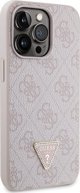 Guess case for iPhone 13 Pro Max 6,7" GUHCP13XP4TDSCPP pink HC PU Leather Metal Logo Strass Crossbody 3666339147174