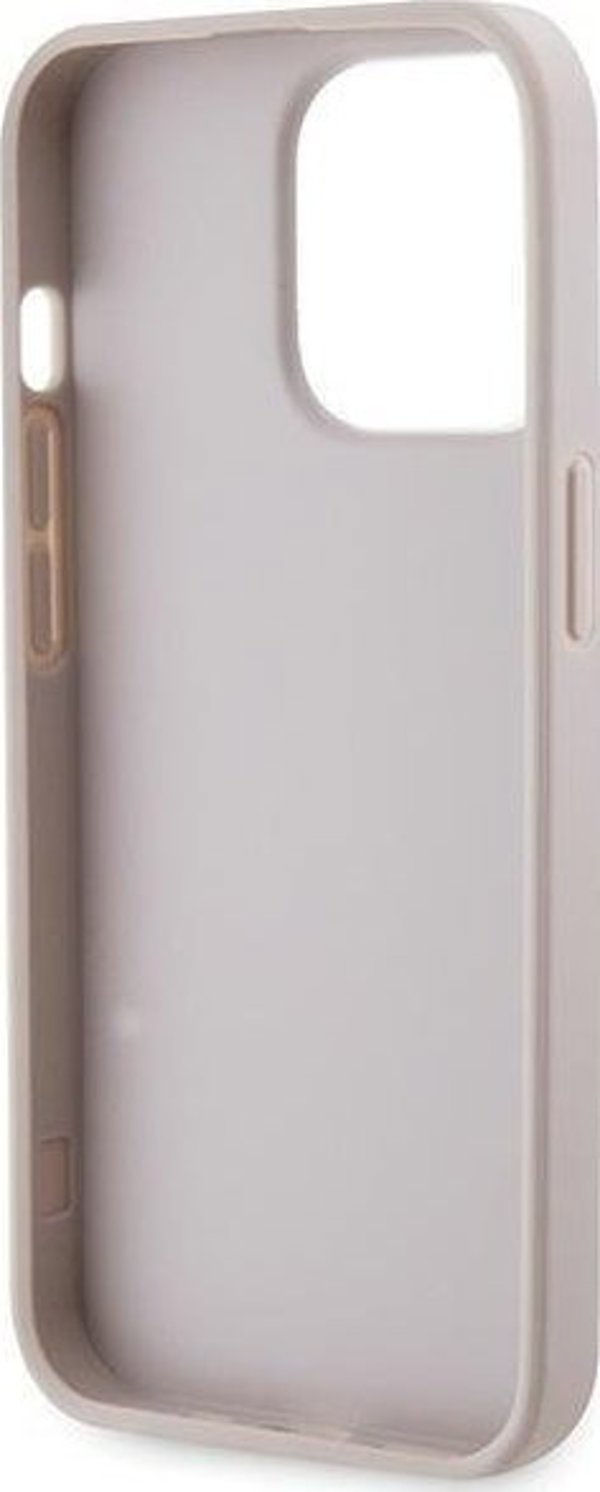 Guess case for iPhone 13 Pro Max 6,7" GUHCP13XP4TDSCPP pink HC PU Leather Metal Logo Strass Crossbody 3666339147174