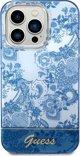 Guess Θήκη Guess GUHCP14LHGPLHB Apple iPhone 14 Pro μπλε σκληρή θήκη Συλλογή Πορσελάνης