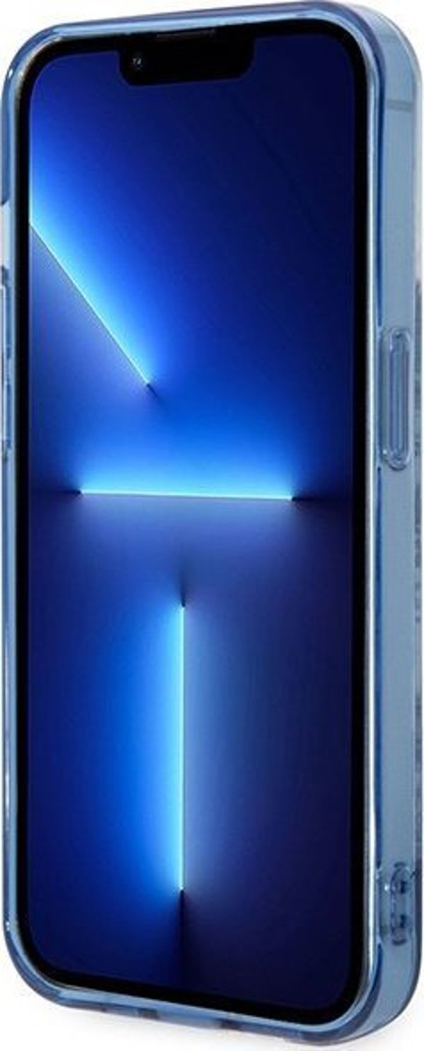 Guess Θήκη Guess GUHCP14LHGPLHB Apple iPhone 14 Pro μπλε σκληρή θήκη Συλλογή Πορσελάνης