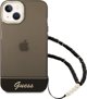 Guess Θήκη Guess GUHCP14SHGCOHK Apple iPhone 14 μαύρο/black σκληρή θήκη Διαφανές Μαργαριταρένιο Λουρί
