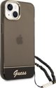 Guess Θήκη Guess GUHCP14SHGCOHK Apple iPhone 14 μαύρο/black σκληρή θήκη Διαφανές Μαργαριταρένιο Λουρί