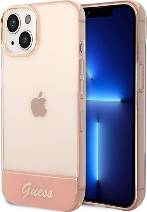 Guess Θήκη Guess GUHCP14MHGCOP Apple iPhone 14 Plus ροζ/ροζ σκληρή θήκη Ημιδιαφανής
