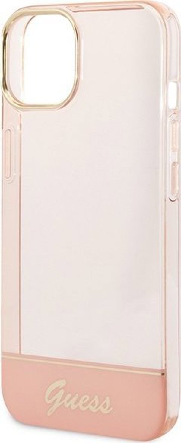 Guess Θήκη Guess GUHCP14MHGCOP Apple iPhone 14 Plus ροζ/ροζ σκληρή θήκη Ημιδιαφανής