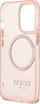 Guess Guess GUHMP13XHTCMP iPhone 13 Pro Max 6,7" ροζ σκληρή θήκη Χρυσό Περίγραμμα Ημιδιαφανές MagSafe NoSize