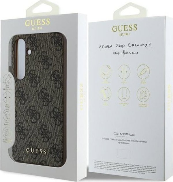 Guess Guess GUHCS24FEGF4GBR S24 FE S721 brown/brown hardcase 4G Charms Collection