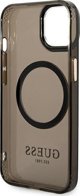 Guess case for iPhone 14 Plus 6,7" GUHMP14MHTCMK black HC Magsafe Gold Outline Translucent 3666339069599