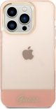 Guess Θήκη Guess GUHCP14XHGCOP Apple iPhone 14 Pro Max ροζ/ροζ σκληρή θήκη Ημιδιαφανής