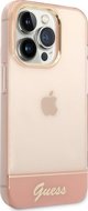 Guess Θήκη Guess GUHCP14XHGCOP Apple iPhone 14 Pro Max ροζ/ροζ σκληρή θήκη Ημιδιαφανής