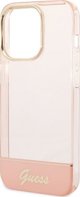 Guess Θήκη Guess GUHCP14XHGCOP Apple iPhone 14 Pro Max ροζ/ροζ σκληρή θήκη Ημιδιαφανής