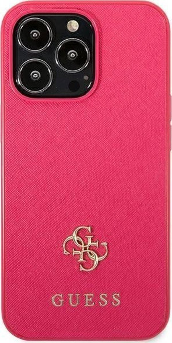 Guess Guess GUHCP13LPS4MF iPhone 13 Pro / 13 6,1" ροζ/ροζ σκληρή θήκη Saffiano 4G Small Metal Logo NoSize