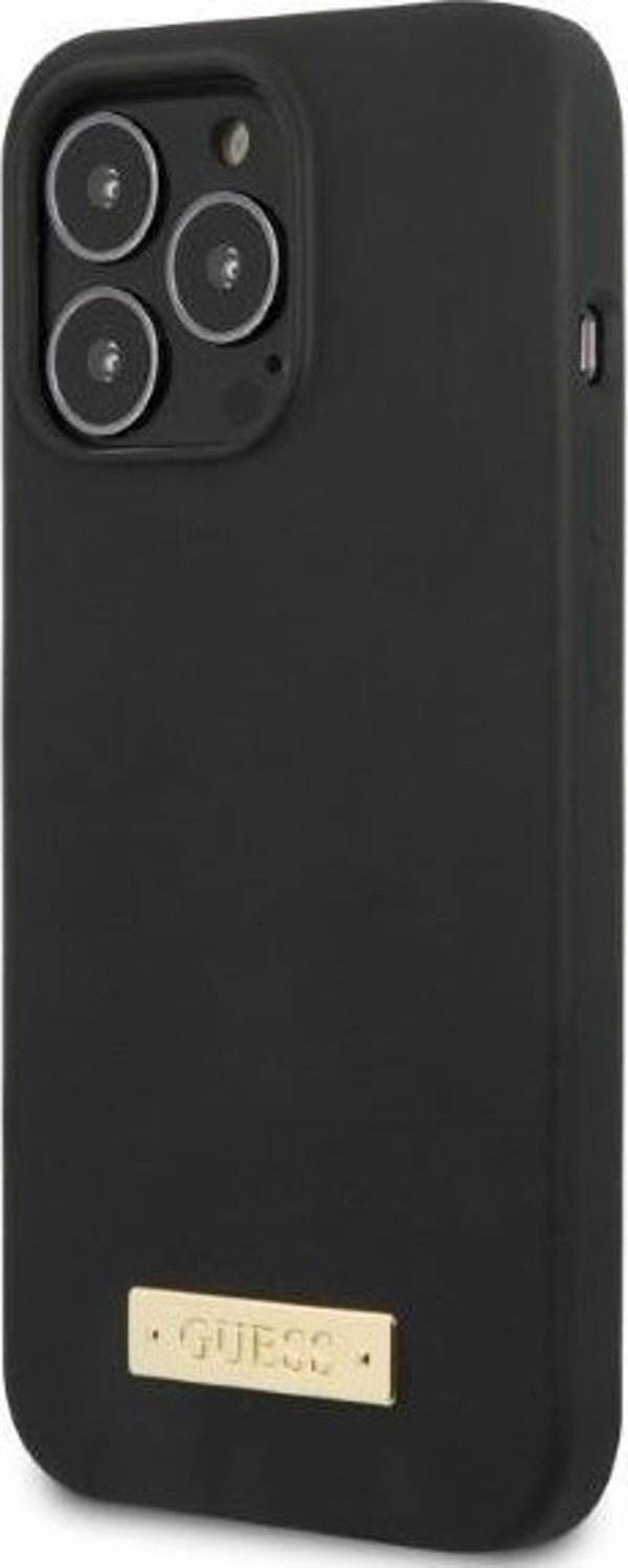 Guess Guess GUHMP13XSPLK iPhone 13 Pro Max 6,7" μαύρη σκληρή θήκη σιλικόνης με λογότυπο MagSafe NoSize