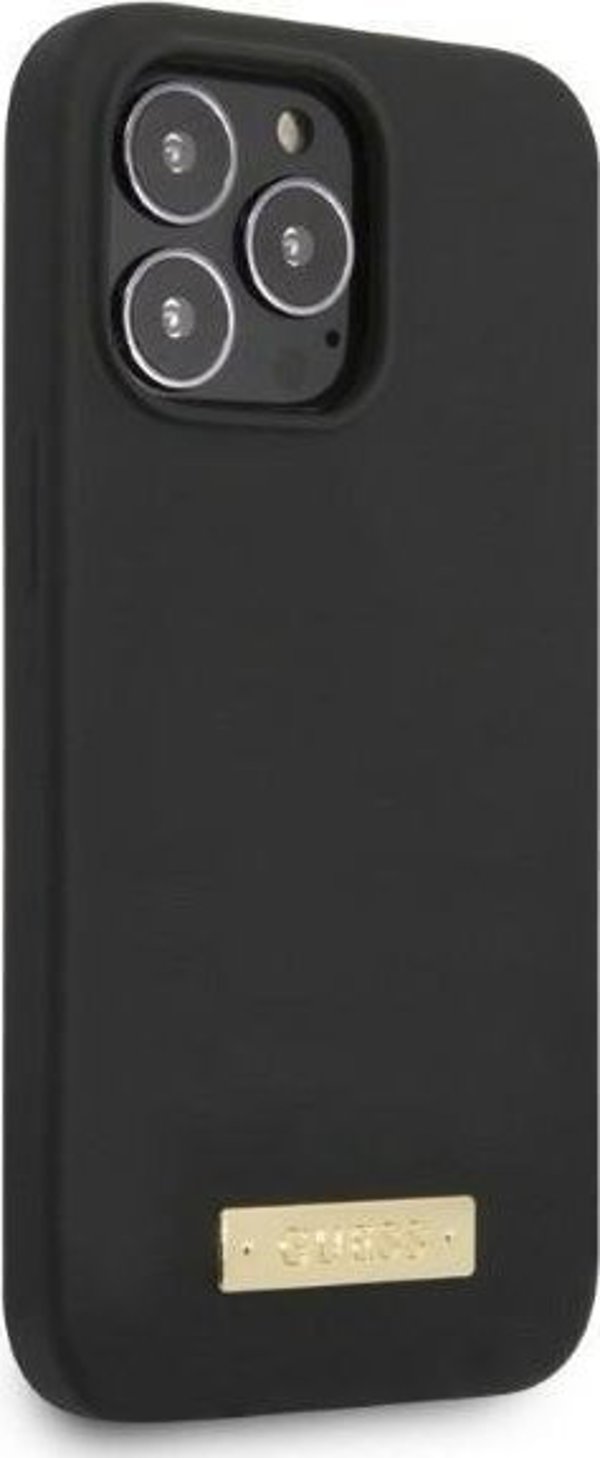 Guess Guess GUHMP13XSPLK iPhone 13 Pro Max 6,7" μαύρη σκληρή θήκη σιλικόνης με λογότυπο MagSafe NoSize