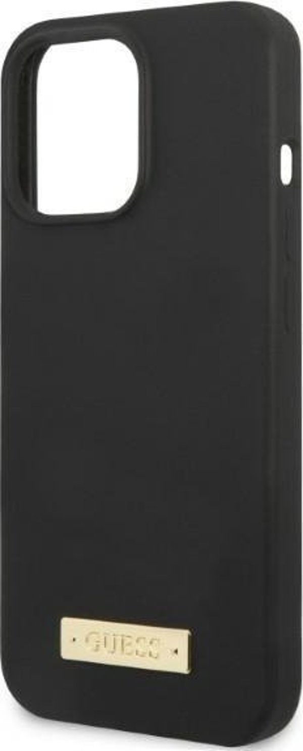 Guess Guess GUHMP13XSPLK iPhone 13 Pro Max 6,7" μαύρη σκληρή θήκη σιλικόνης με λογότυπο MagSafe NoSize