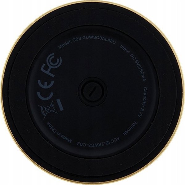 Guess Ηχείο Bluetooth Guess Magnetic Script Metal - χρυσό