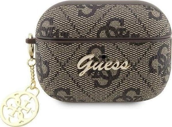 Guess Θήκη Guess GUAP2G4GSMW για Apple AirPods Pro 2 καφέ απόχρωση/συλλογή Brown 4G Charm