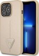 Guess Etui Guess για iPhone 14 Pro 6,1" σκληρή θήκη SaffianoTriangle Logo σε μπεζ χρώμα