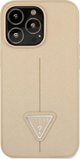 Guess Etui Guess για iPhone 14 Pro 6,1" σκληρή θήκη SaffianoTriangle Logo σε μπεζ χρώμα