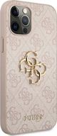Guess Guess GUHCP12M4GMGPI iPhone 12/12 Pro 6,1" ροζ/ροζ σκληρή θήκη 4G Big Metal Logo