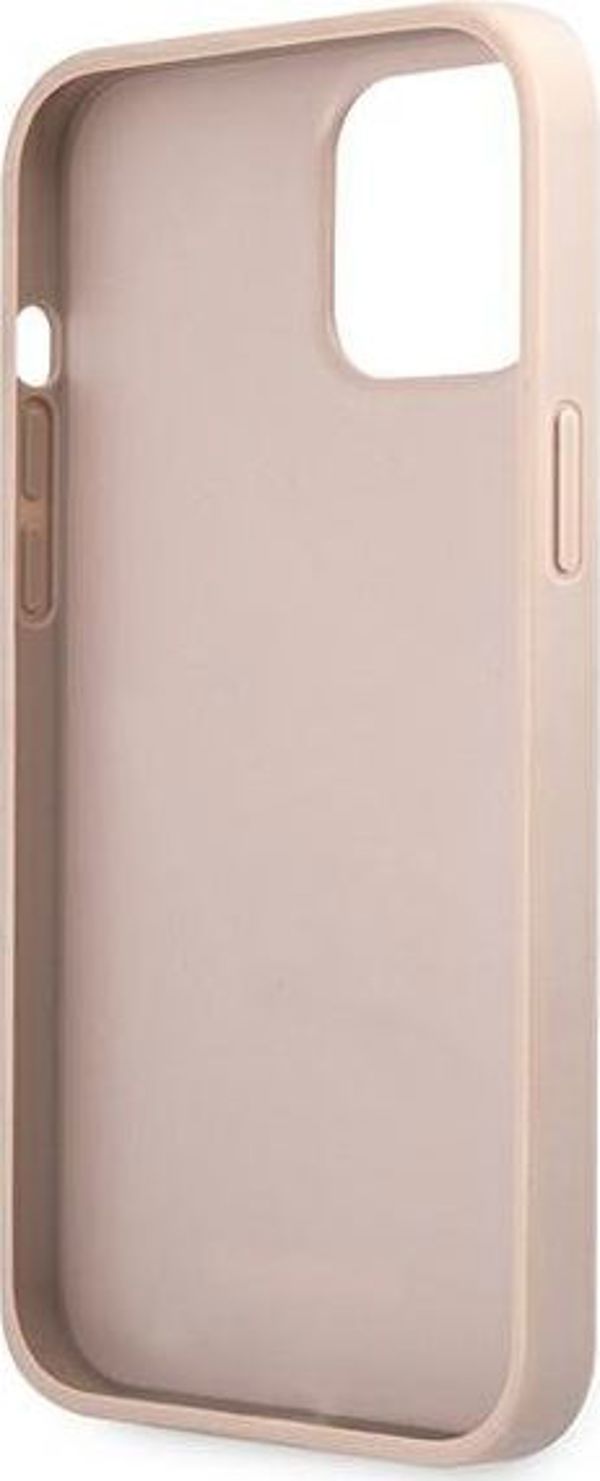 Guess Guess GUHCP12M4GMGPI iPhone 12/12 Pro 6,1" ροζ/ροζ σκληρή θήκη 4G Big Metal Logo