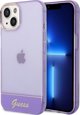 Θήκη Guess GUHCP14SHGCOU Apple iPhone 14 μωβ σκληρή θήκη Διαφανής