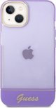 Θήκη Guess GUHCP14SHGCOU Apple iPhone 14 μωβ σκληρή θήκη Διαφανής