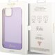 Θήκη Guess GUHCP14SHGCOU Apple iPhone 14 μωβ σκληρή θήκη Διαφανής